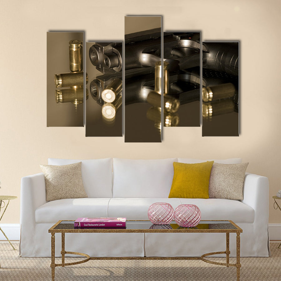 Small gas pistols for self-defense  multi panel canvas wall art