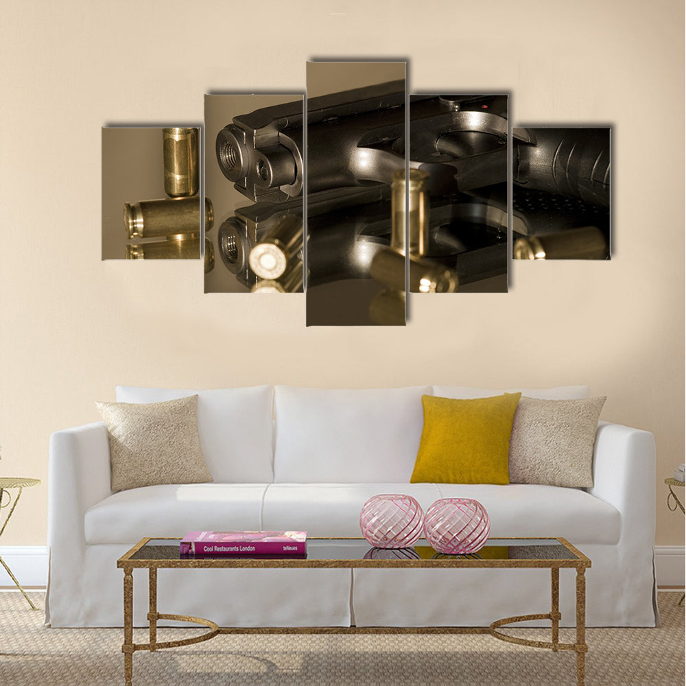 Small gas pistols for self-defense  multi panel canvas wall art