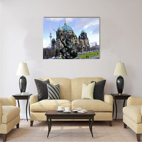 Majestic view of Berliner Dom Multi panel canvas wall art