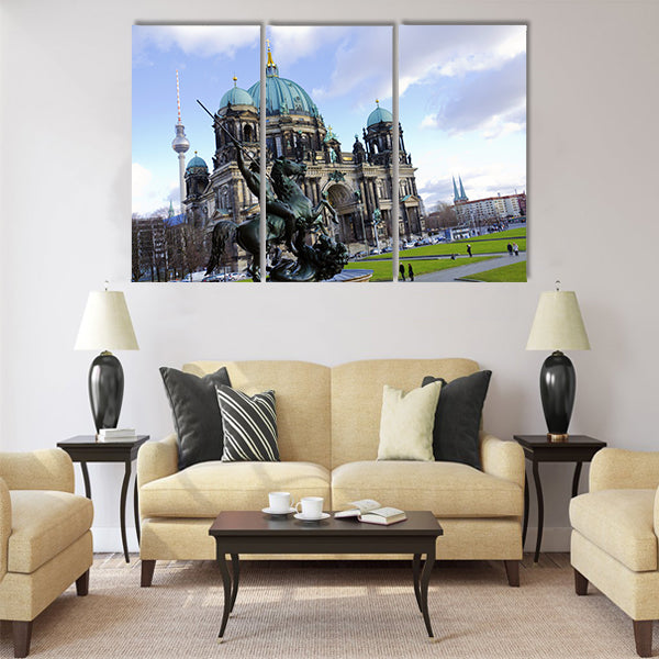 Majestic view of Berliner Dom Multi panel canvas wall art