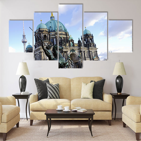 Majestic view of Berliner Dom Multi panel canvas wall art