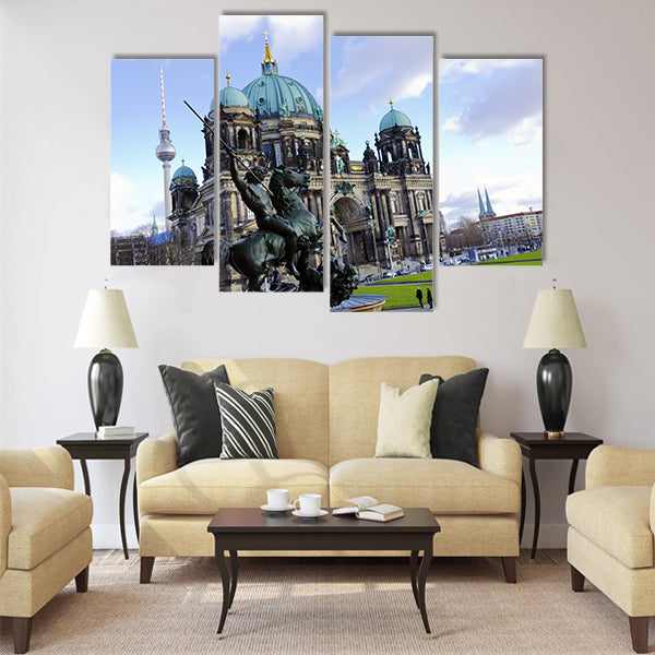 Majestic view of Berliner Dom Multi Panel Canvas Wall Art