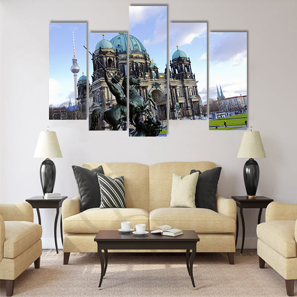 Majestic view of Berliner Dom Multi Panel Canvas Wall Art
