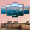 Aerial view of Cape Town and Table Mountain, South Africa multi panel canvas wall art