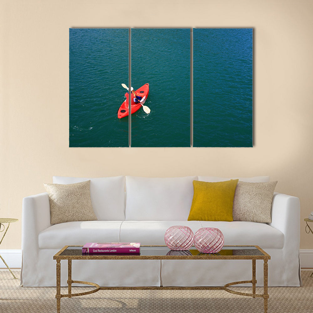 Kayaking at Ang Thong National Park, Multi panel canvas wall art
