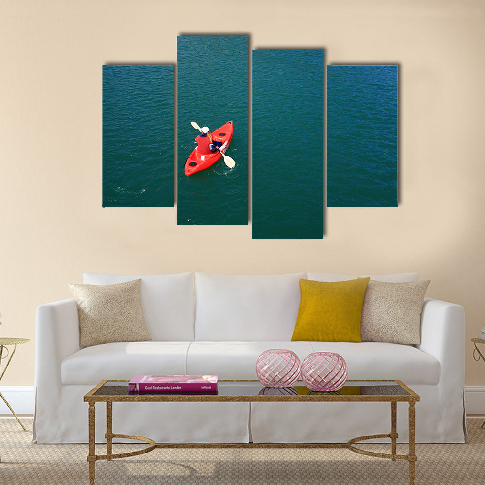 Kayaking at Ang Thong National Park, Multi panel canvas wall art