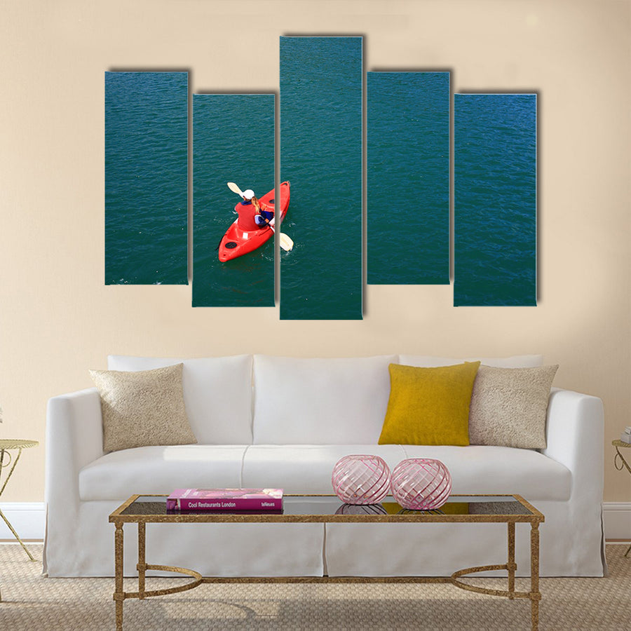 Kayaking at Ang Thong National Park, Multi panel canvas wall art