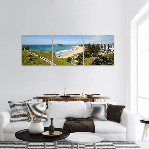 Summit track of Mount Maunganui, Tauranga, New Zealand panoramic canvas wall art
