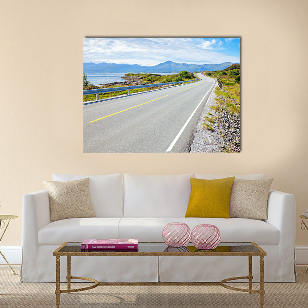 Scenic Atlantic Ocean Road in Norway multi panel canvas wall art