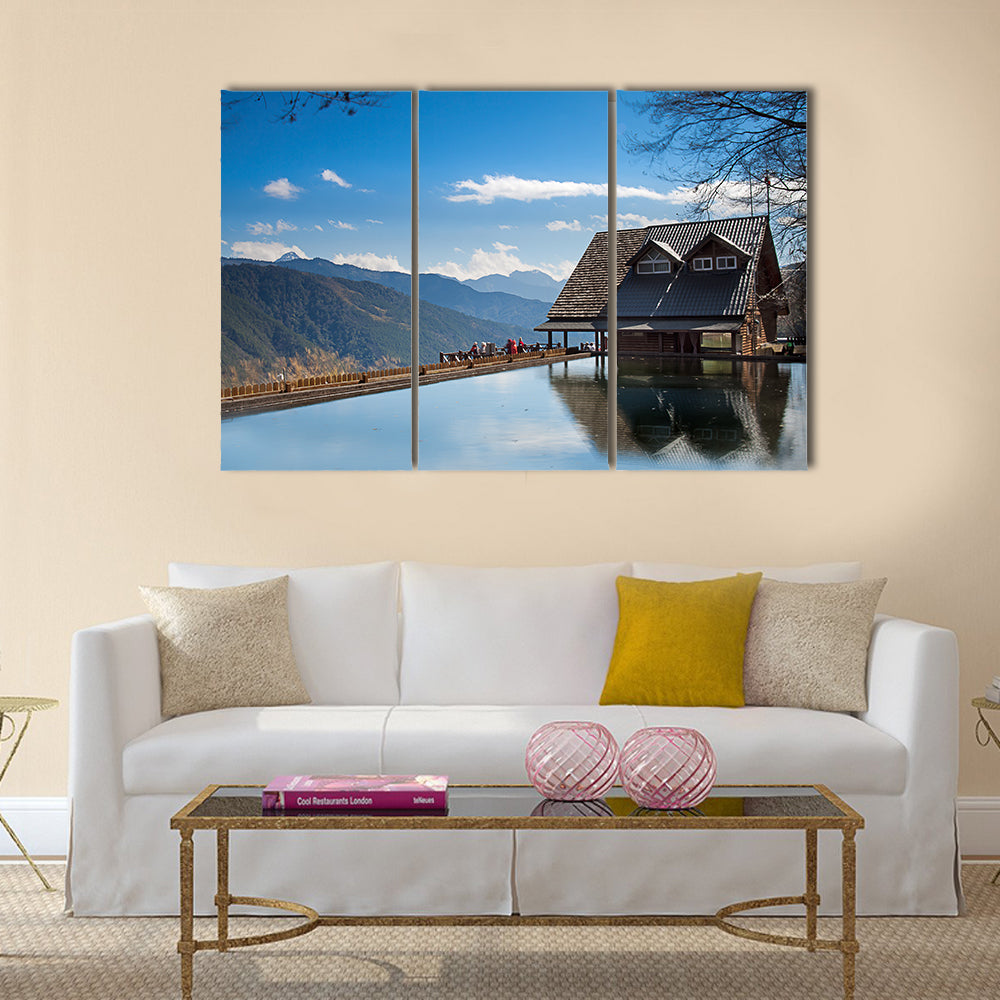 Snow Mountain trailhead huts, Taichung, Taiwan Multi panel canvas wall art