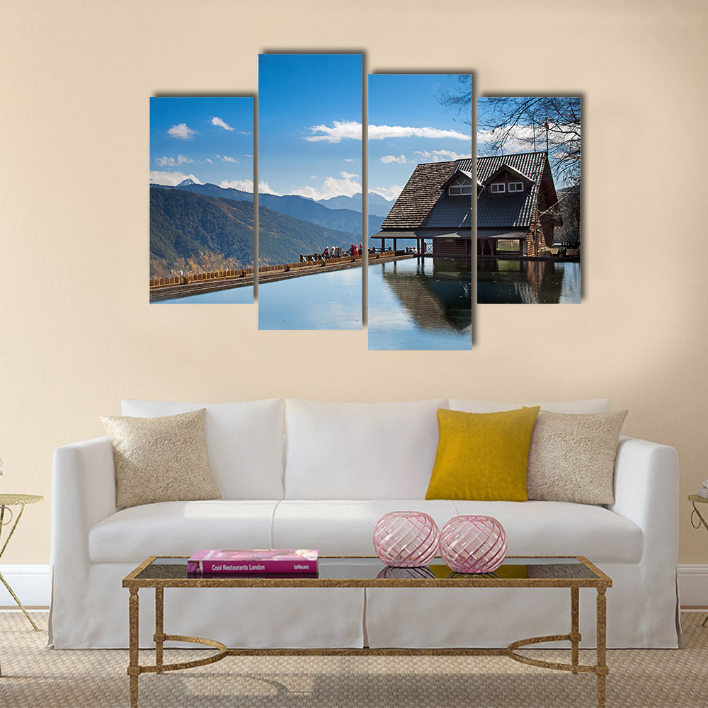 Snow Mountain trailhead huts, Taichung, Taiwan Multi panel canvas wall art