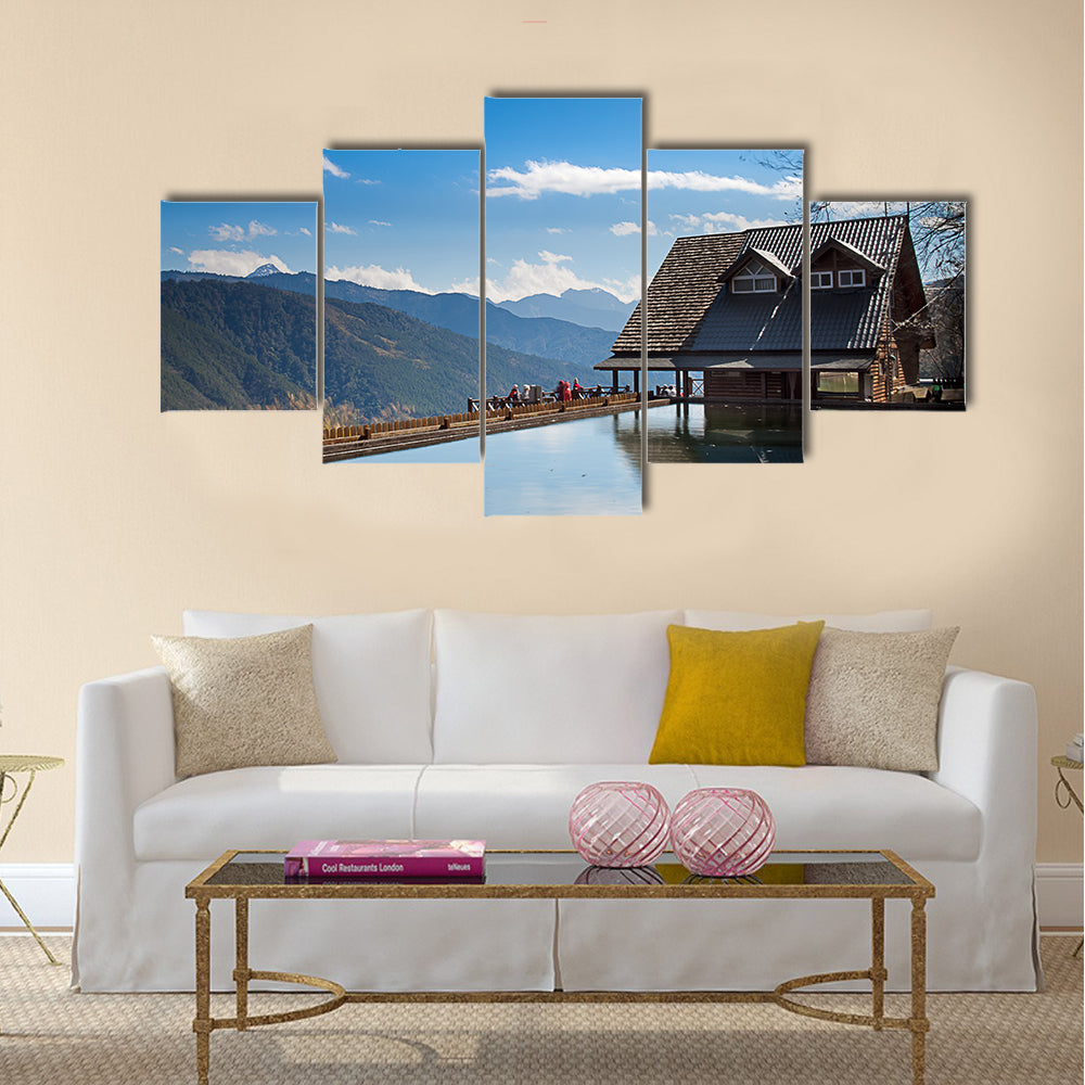 Snow Mountain trailhead huts, Taichung, Taiwan Multi panel canvas wall art