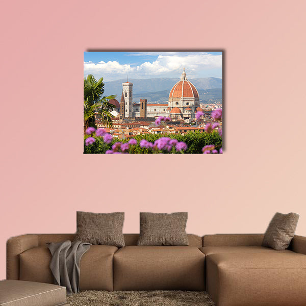 Florence in spring time, Tuscany, Italy multi panel canvas wall art