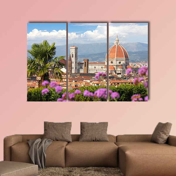 Florence in spring time, Tuscany, Italy multi panel canvas wall art