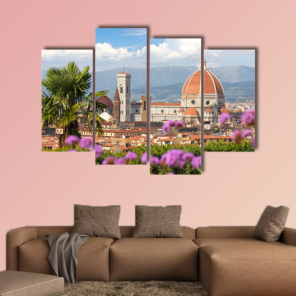 Florence in spring time, Tuscany, Italy multi panel canvas wall art
