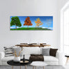 Four seasons trees in Spring, Summer, Autumn and Winter panoramic canvas wall art