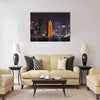 Doha skyline at night, Qatar, Middle East Multi panel canvas wall art