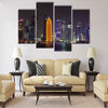 Doha skyline at night, Qatar, Middle East Multi panel canvas wall art