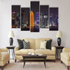 Doha skyline at night, Qatar, Middle East Multi panel canvas wall art