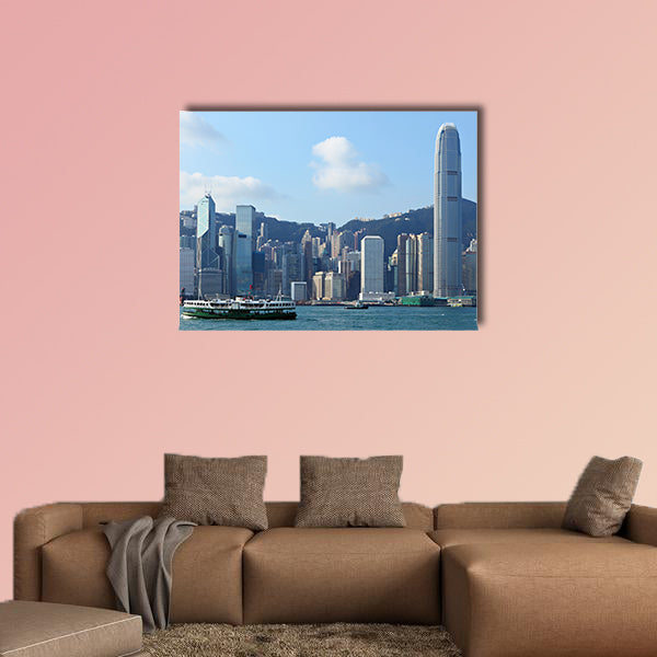 Hong Kong harbor multi panel canvas wall art