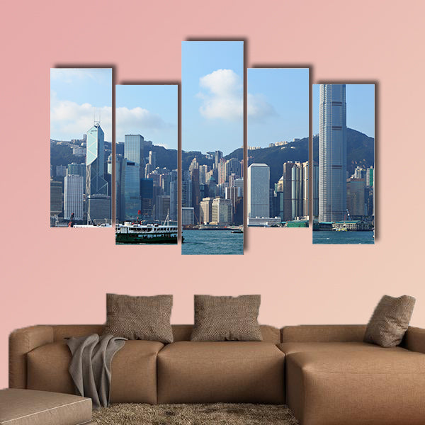 Hong Kong harbor multi panel canvas wall art