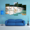 Picture taken at Agua Azul, Chiapas, Mexico multi panel canvas wall art