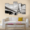 Eiffel tower view from Seine river Multi panel canvas wall art