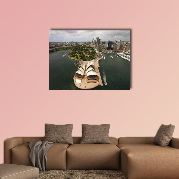 Sydney city from the air multi panel canvas wall art