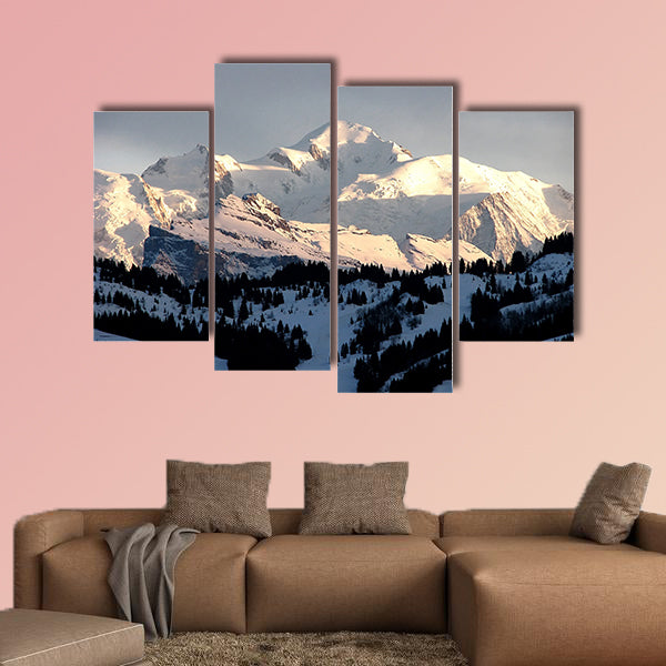 Mont Blanc Sonnenuntergang multi panel canvas wall art