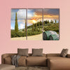 Chianti vineyard landscape in Tuscany, Italy multi panel canvas wall art