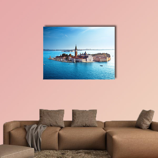View of San Giorgio Island, Venice, Italy Multi panel canvas wall art