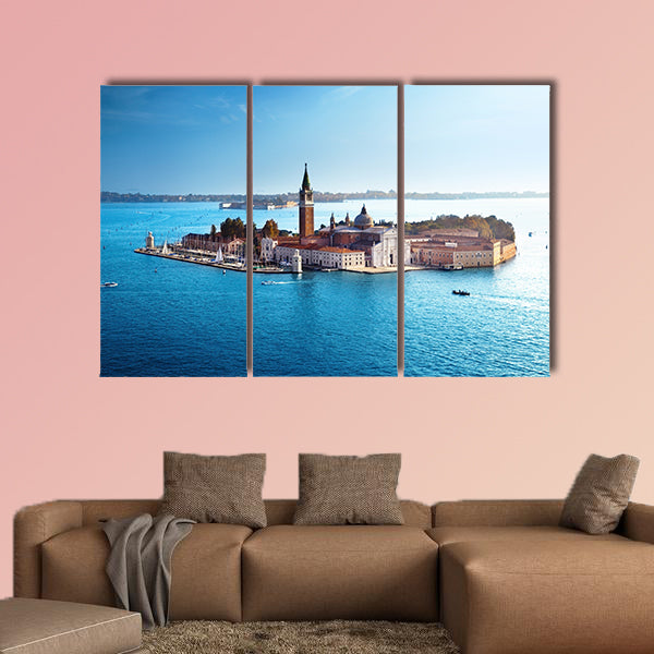 View of San Giorgio Island, Venice, Italy Multi panel canvas wall art