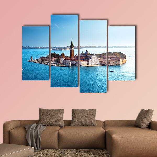 View of San Giorgio Island, Venice, Italy Multi panel canvas wall art
