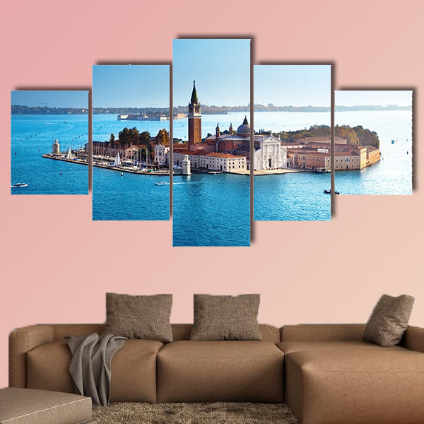View of San Giorgio Island, Venice, Italy Multi panel canvas wall art