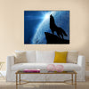 Most beautiful Wolf Background Multi Panel Canvas Wall Art