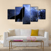 Beautiful Wolf Background Multi Panel Canvas Wall Art