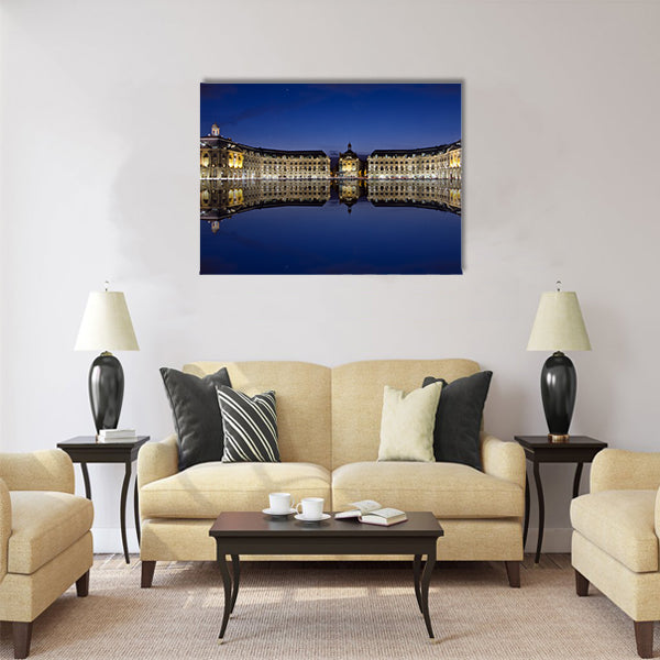 bordeaux, reflections at the stock place Multi Panel Canvas Wall Art