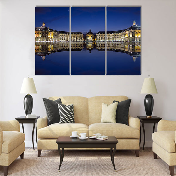 bordeaux, reflections at the stock place Multi Panel Canvas Wall Art