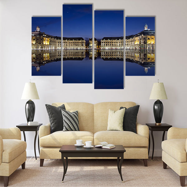 bordeaux, reflections at the stock place Multi Panel Canvas Wall Art
