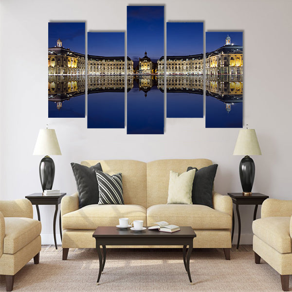 bordeaux, reflections at the stock place Multi Panel Canvas Wall Art