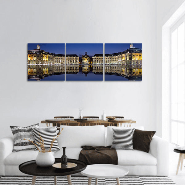 Bordeaux, reflections at the stock place panoramic canvas wall art