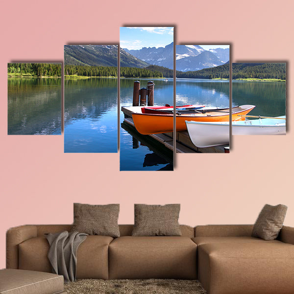 Glacier National park Multi panel canvas wall art