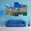 Lake and mountains landscape Aconcagua Park Argentina multi panel canvas wall art