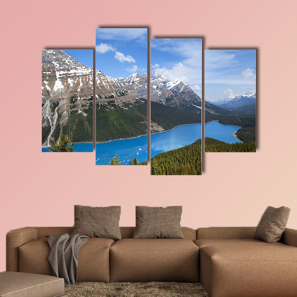 Emerald lake National Park, Banff Alberta, Canada Multi panel canvas wall art