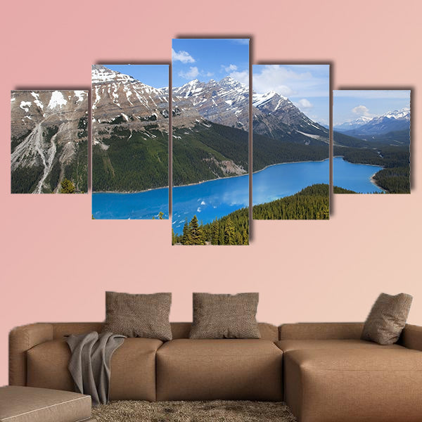 Emerald lake National Park, Banff Alberta, Canada Multi panel canvas wall art