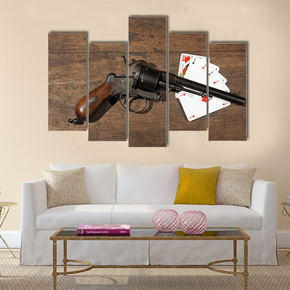 a table of poker players multi panel canvas wall art