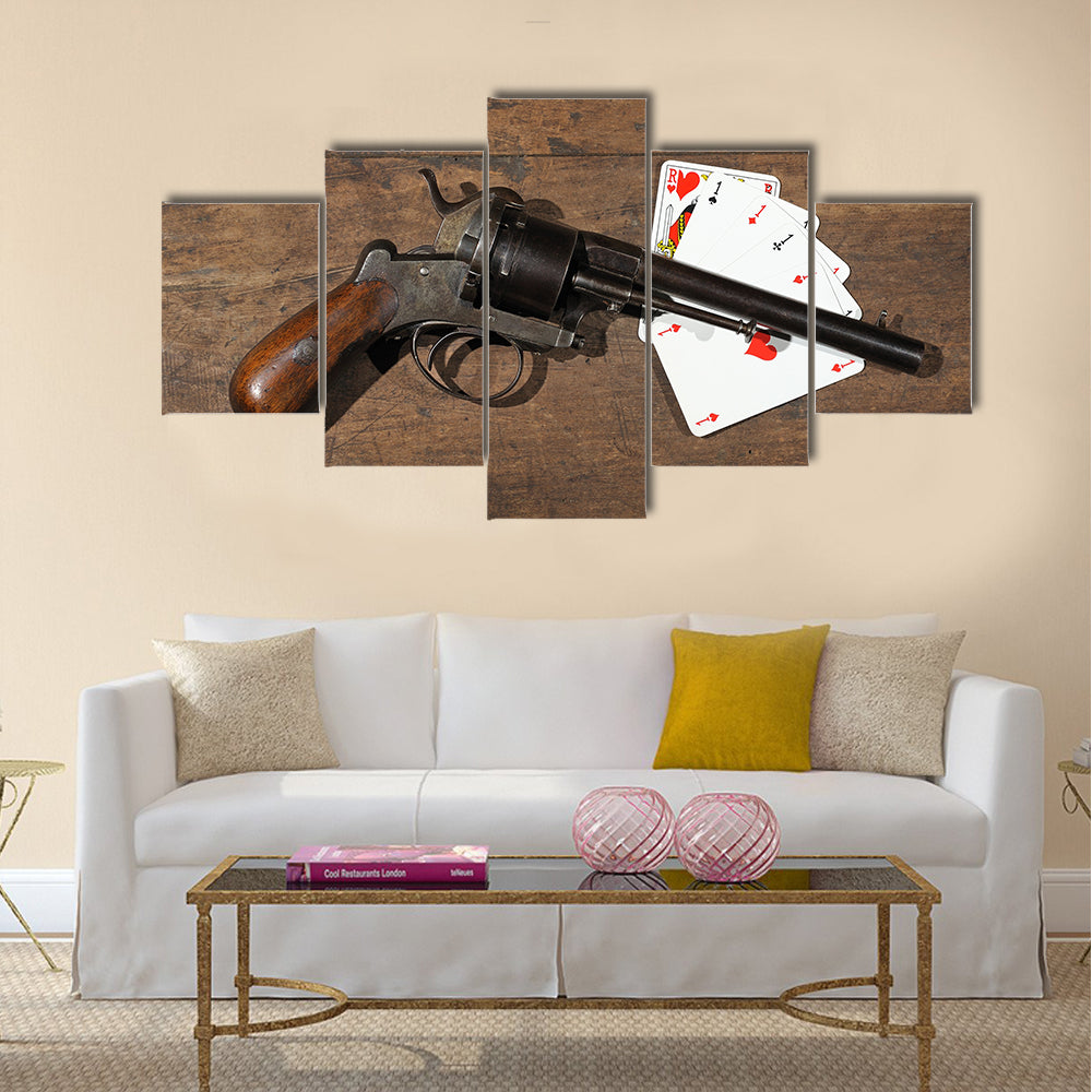 a table of poker players multi panel canvas wall art