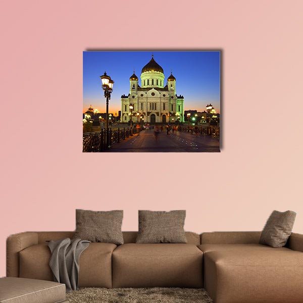 Christ the Savior Cathedral at Moscow in dusk, Russia wall art