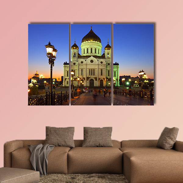 Christ the Savior Cathedral at Moscow in dusk, Russia wall art