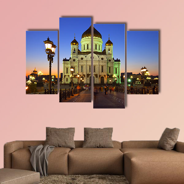 Christ the Savior Cathedral at Moscow in dusk, Russia wall art